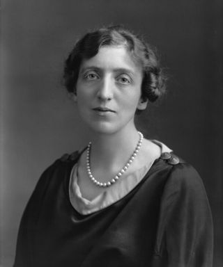 Photographic portrait of Caravan Club member and suffrage campaigner Lady Denman