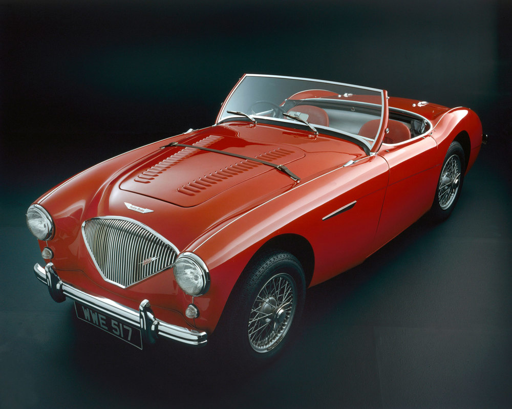 A 1956 Austin Healey 100M