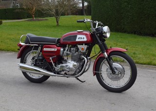 1968 BSA Rocket 3 pictured in the grounds of the National Motor Museum