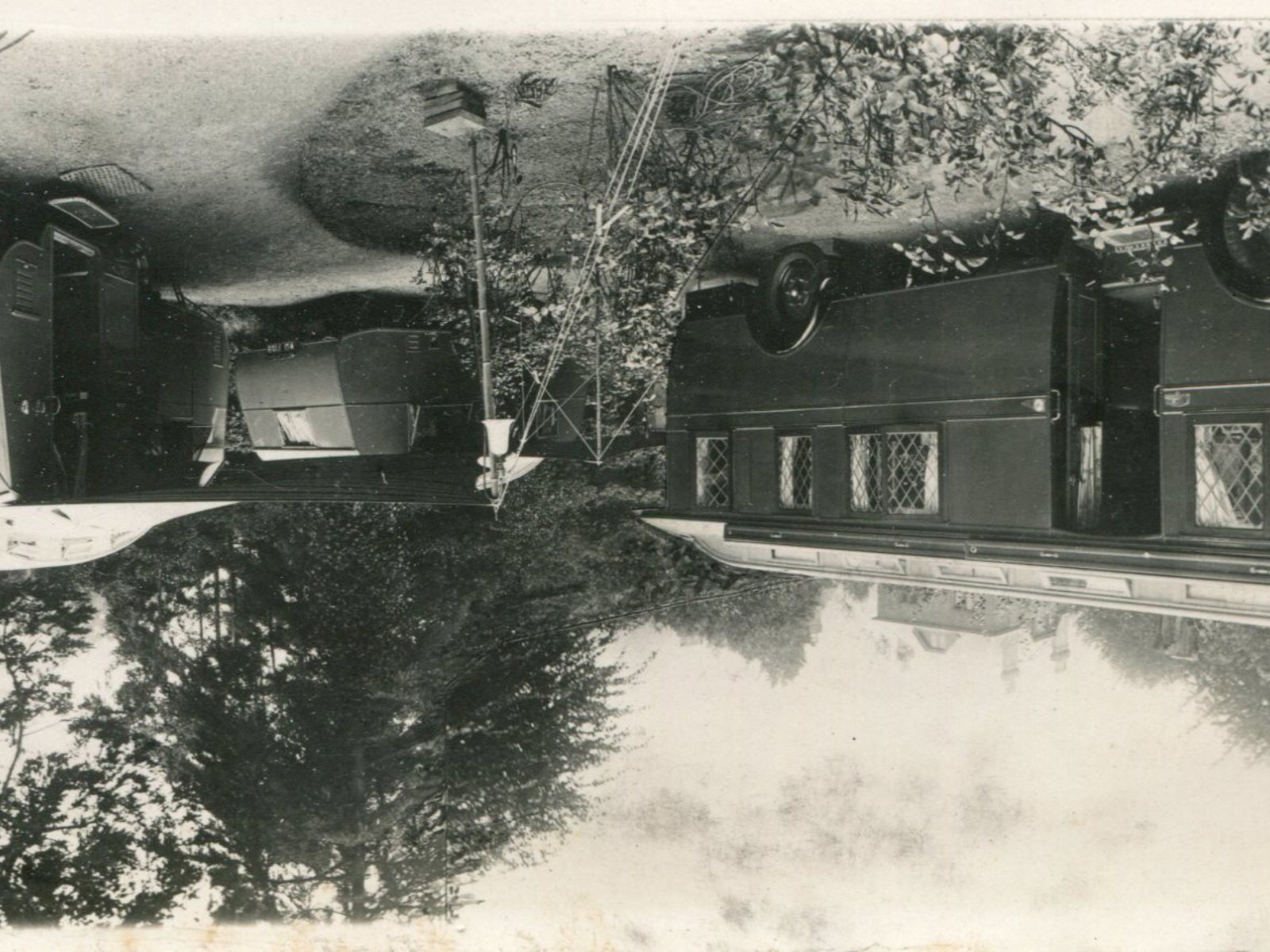 Mrs MMM Fowler's 3 caravans parked in her garden