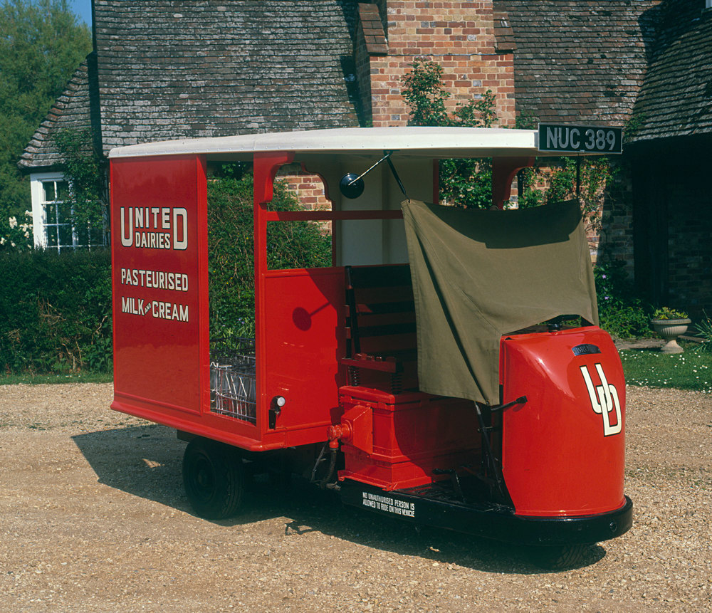 A 1947 Brush Pony milk float