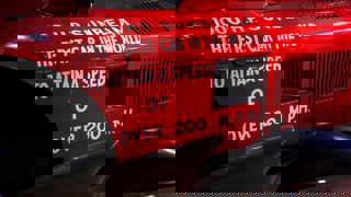 close up of wording on the Sunbeam 1000hp