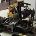 Sunbeam 1000hp engine being removed with fork lift