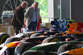 Dr Jon Murden Chief Exec National Motor Museum and Trustee Jeremy Boadle