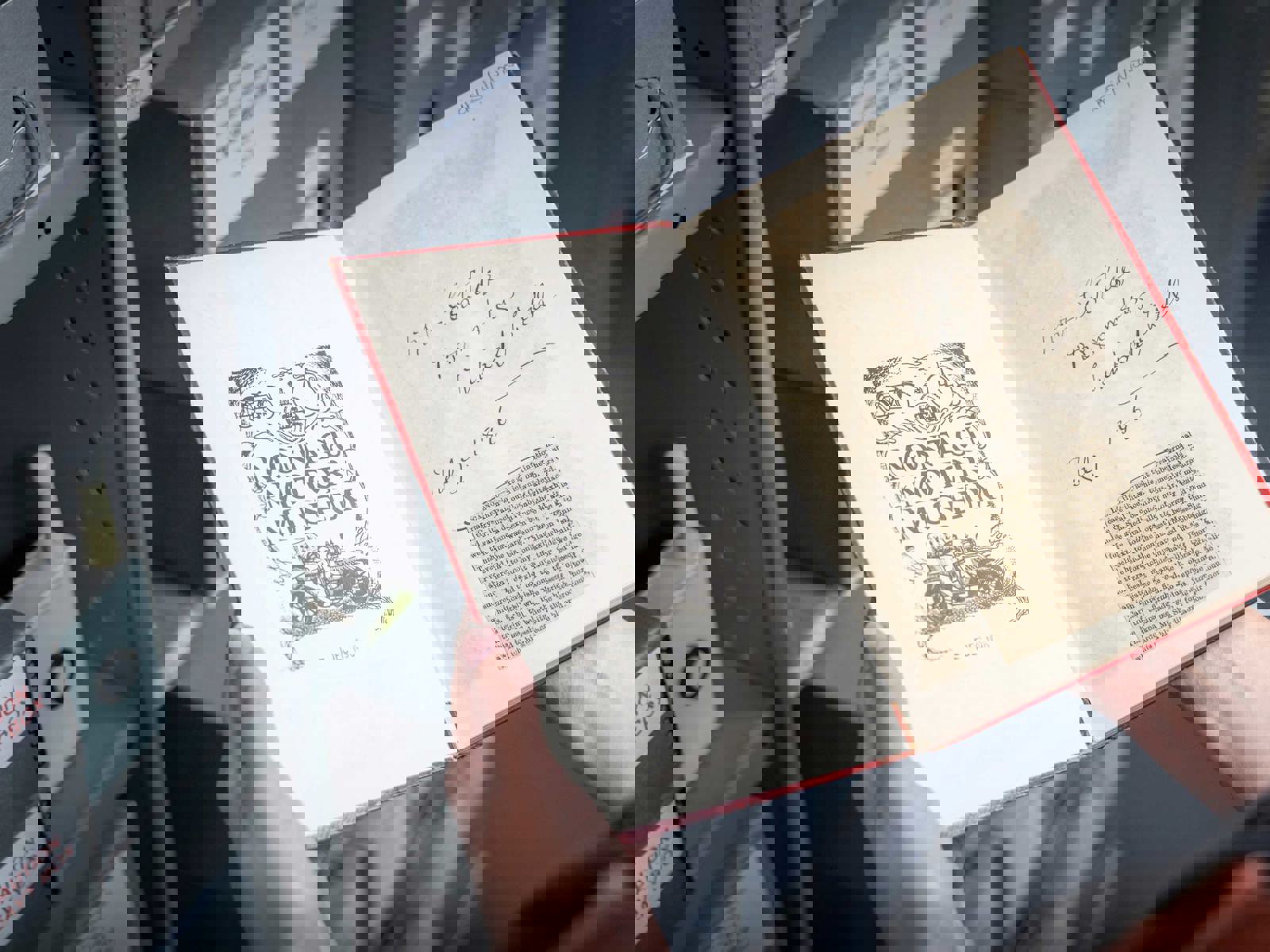 close up of book from the library collection