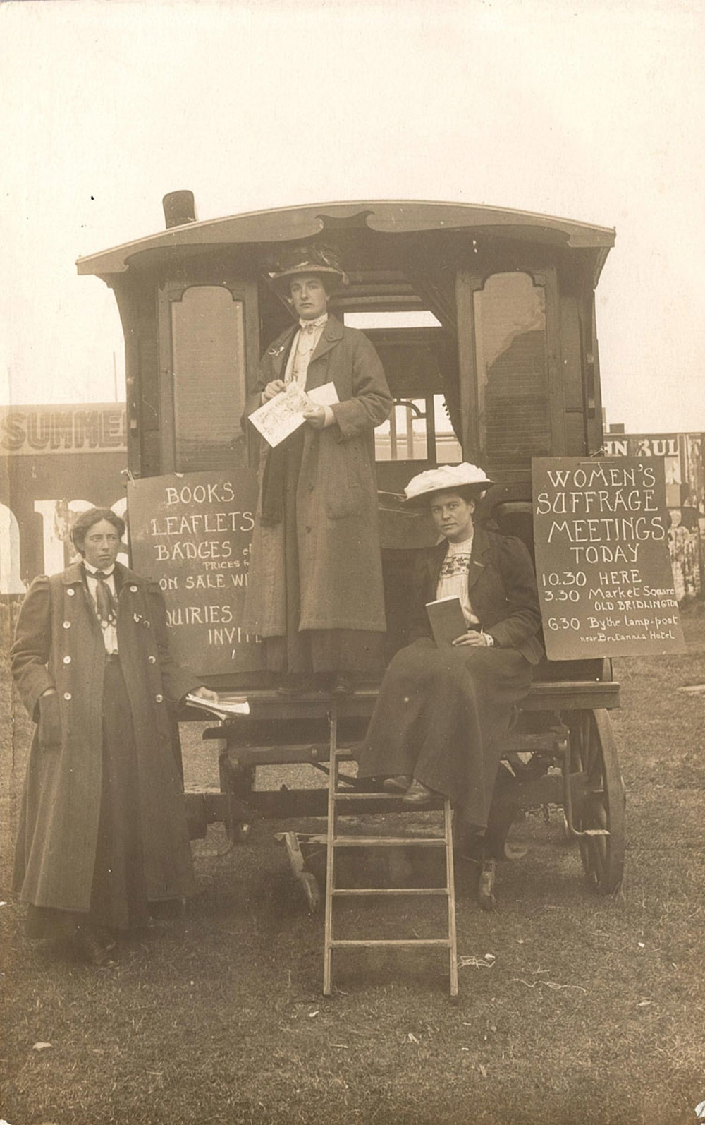 Suffrage caravan tour, Bridlington (The Women’s Library, LSE/Flickr )