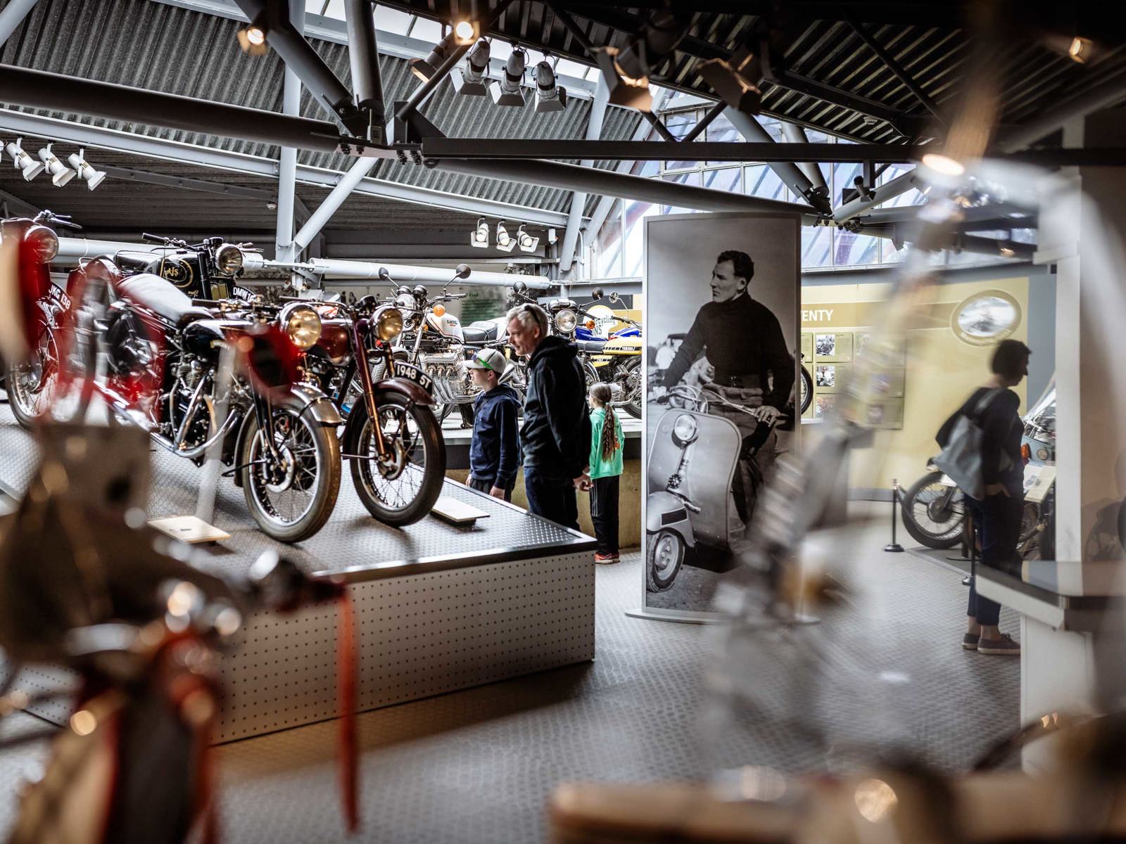 The Motorcycle Story gallery in the National Motor Museum