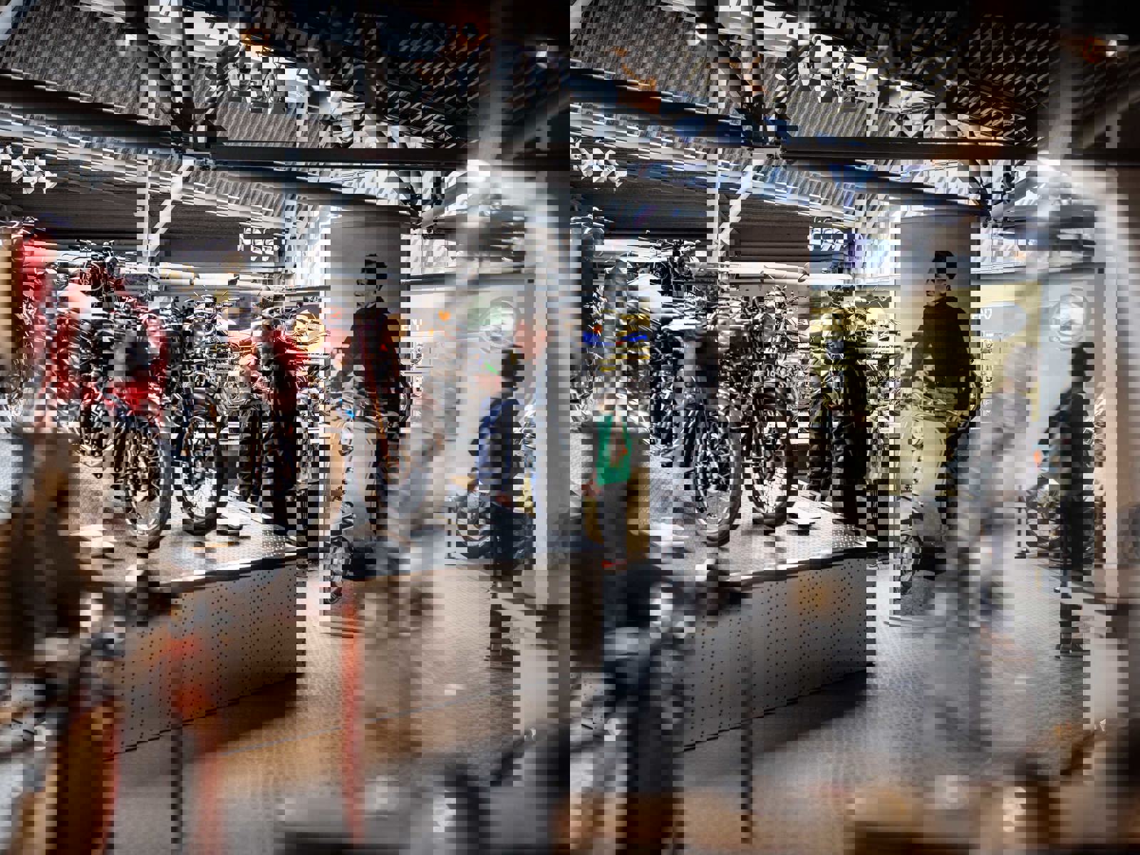 The Motorcycle Story gallery in the National Motor Museum