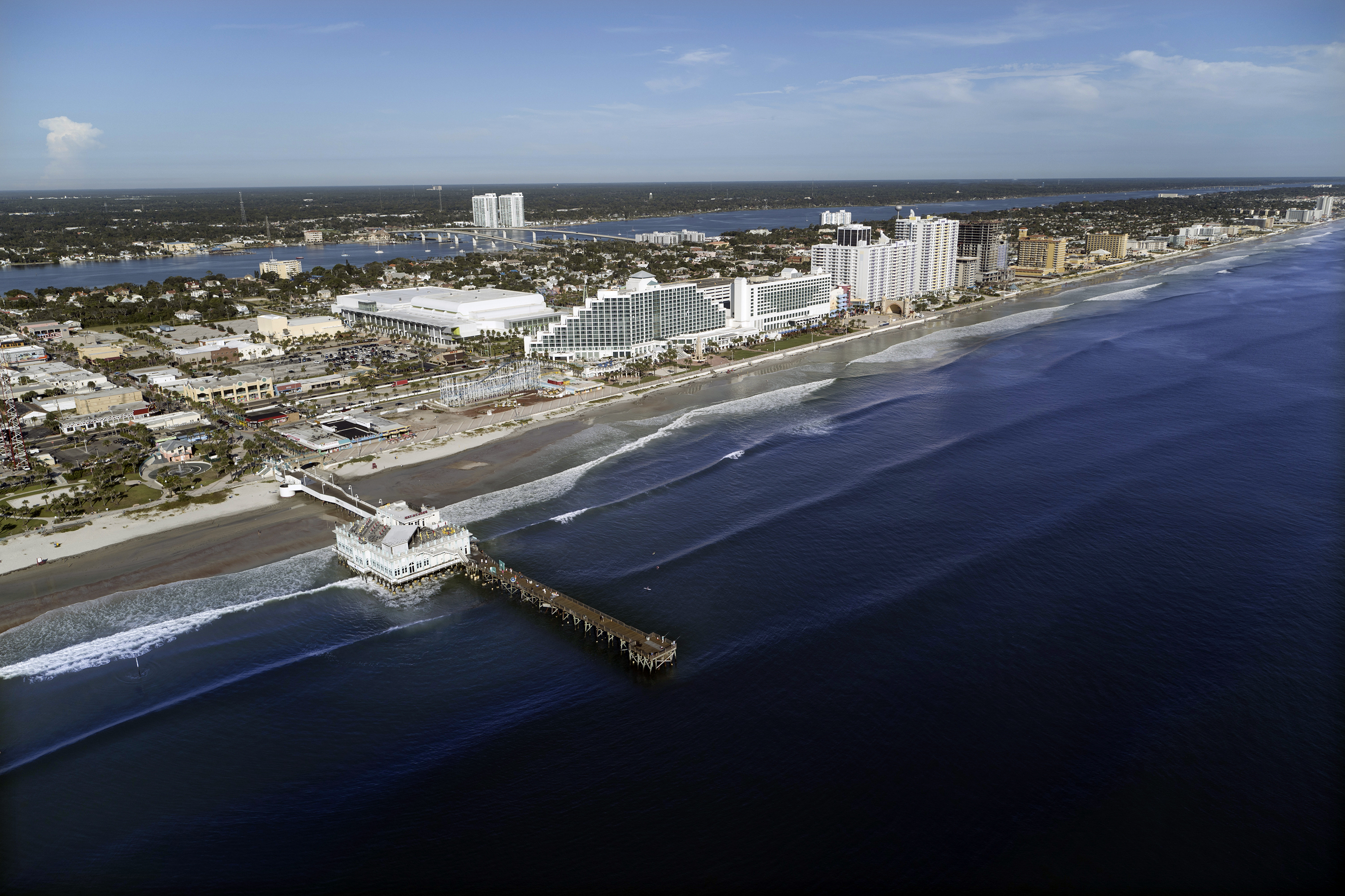 Daytona Beach Florida Beach Aerial