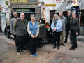Members of the Quick family at the handover of the Austin 20hp Breakdown Truck