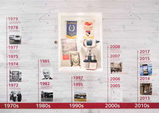 Caravan and Motorhome Club Collection display in the National Motor Museum booth