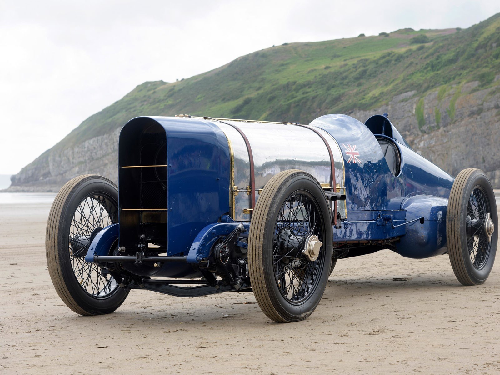 Sunbeam 350Hp at Pendine beach in 2015