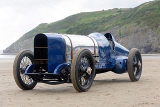 Sunbeam 350Hp at Pendine beach in 2015