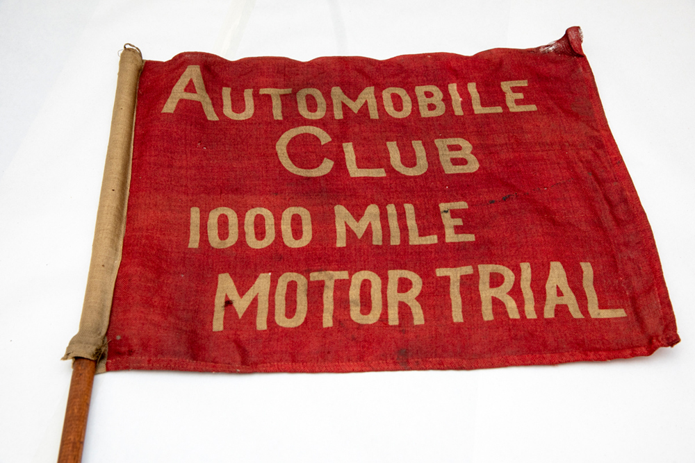 Automobile Club flag used during the 1000 Mile Motor Trial