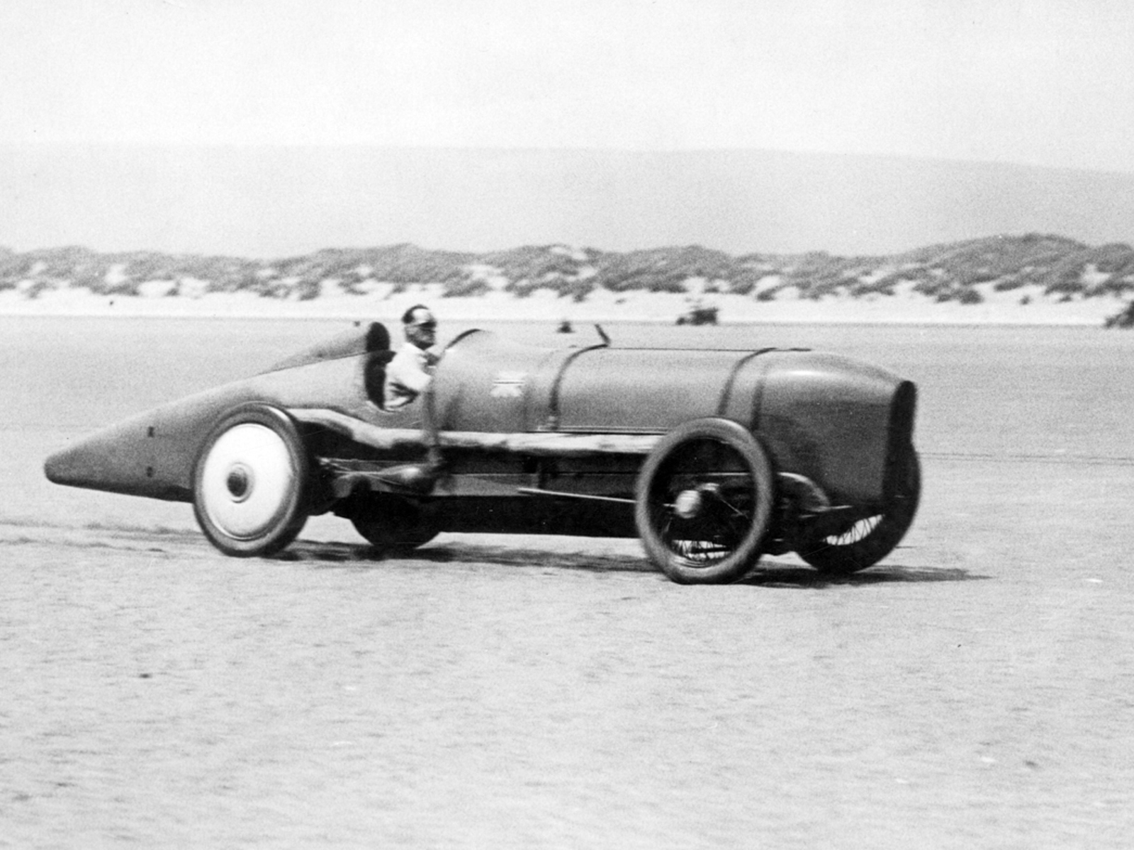 Sunbeam 350 Hp M. Campbell At Speed,Pendine