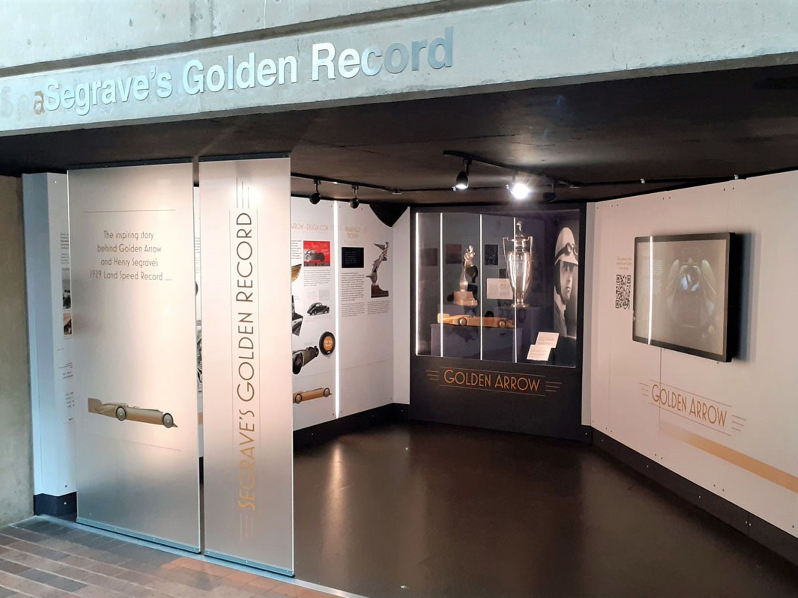 Golden Arrow booth at the National Motor Museum