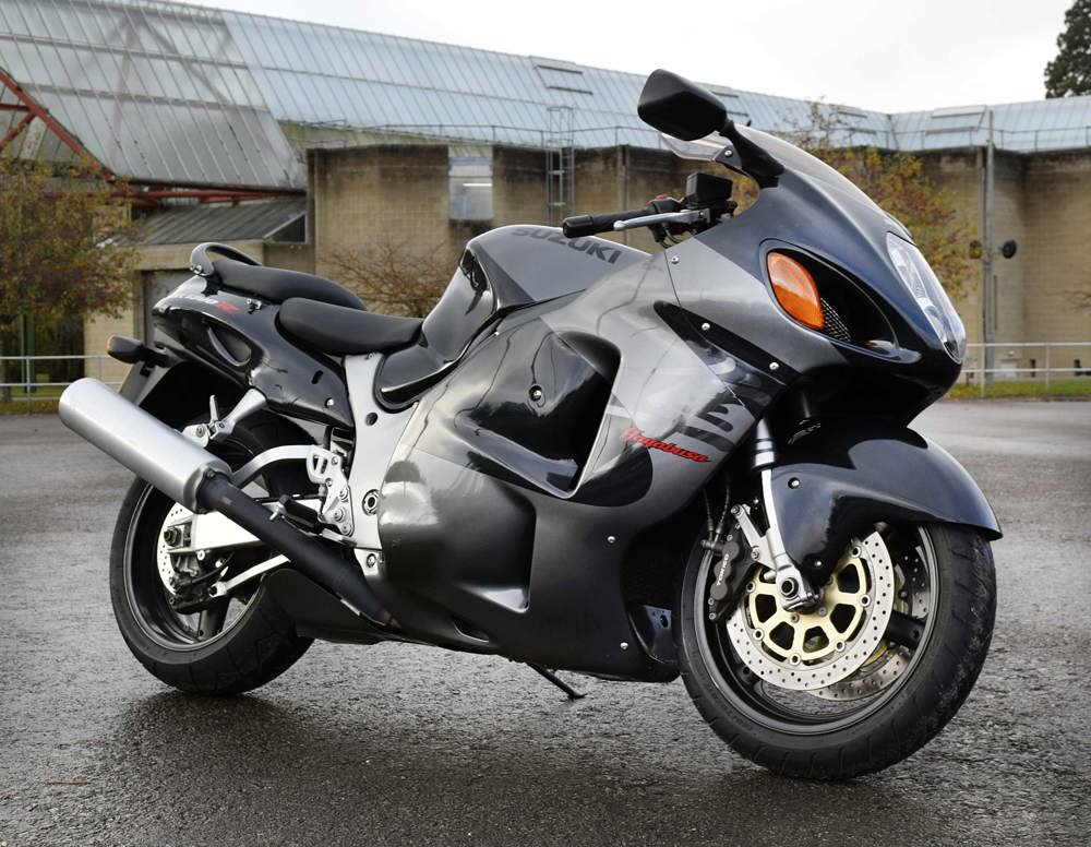 A 1999 Suzuki GSX1300R Hayabusa Motorcycle