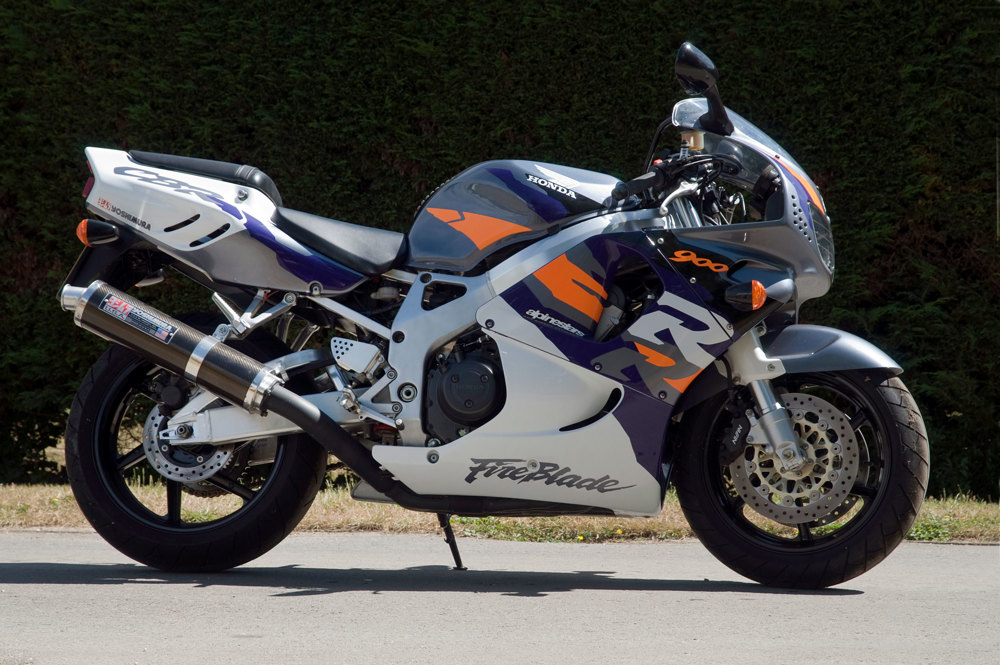 A 1996 Honda CBR 900 Fireblade motorcycle