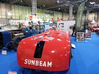 Sunbeam 350hp and Sunbeam 1000hp World Land Speed Record vehicles at the Classic Motor Show 2023