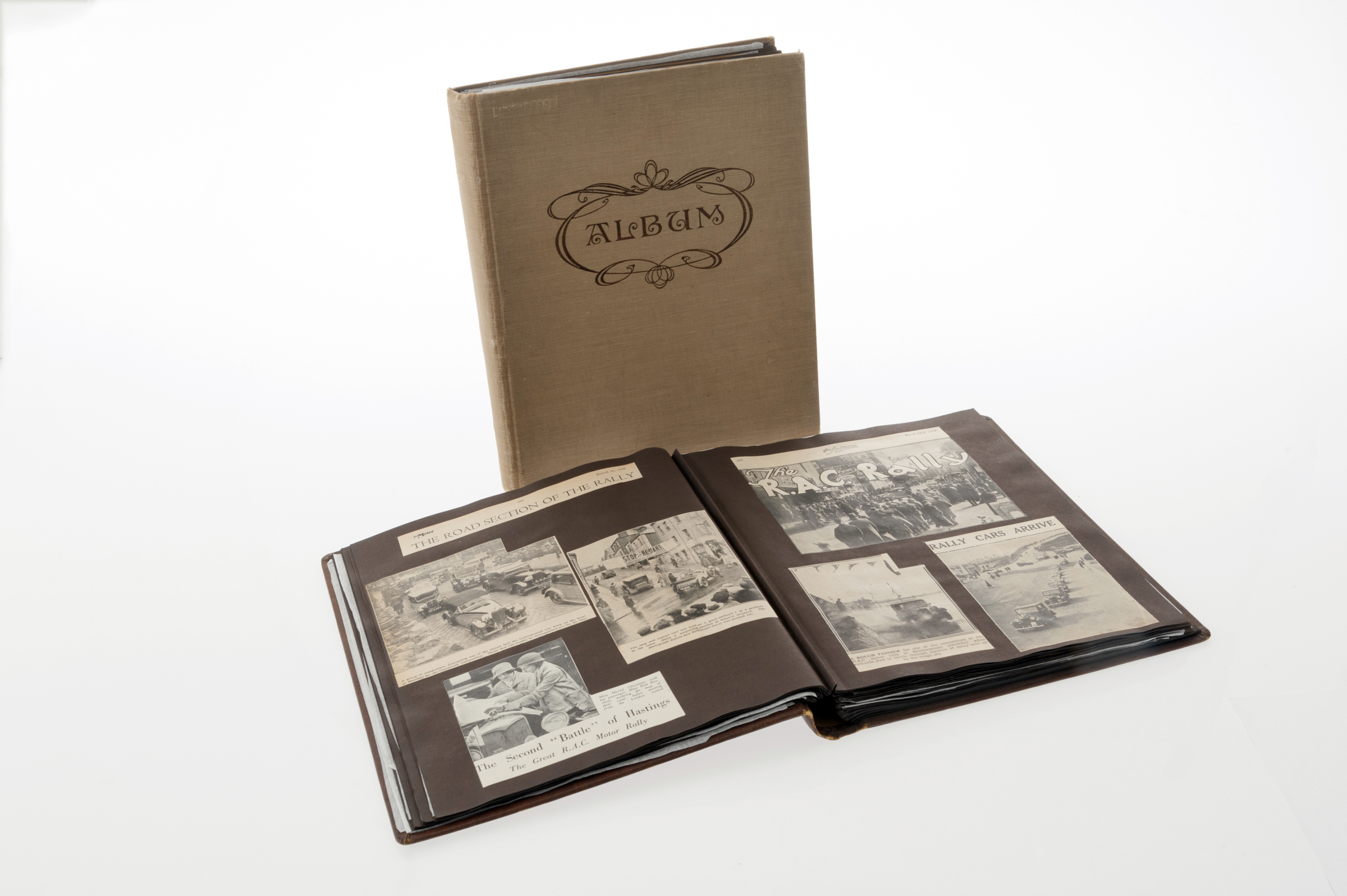 Two scrapbooks held at the National Motor Museum charting Lilian Roper's motoring career