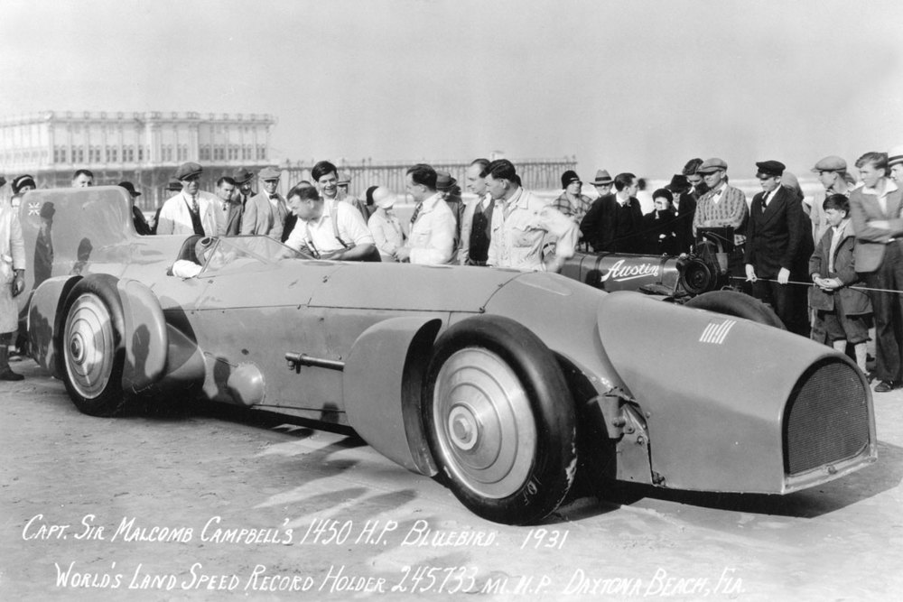 Malcolm Campbell with the 1931 Bluebird