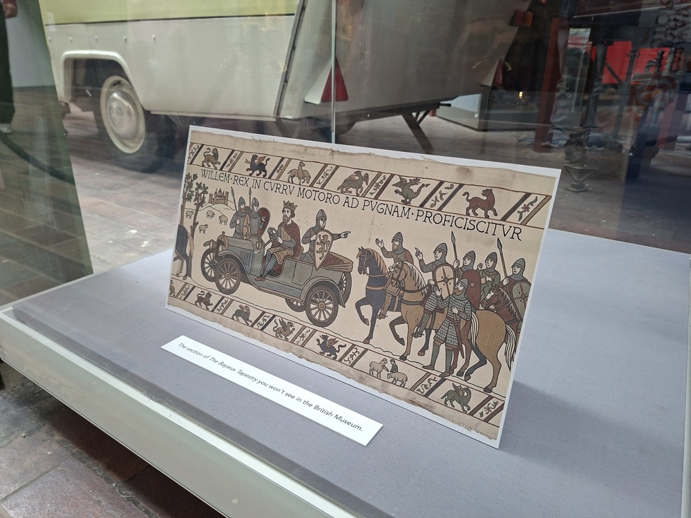 The National Motor Museum Spoof Version Of The Missing Bayeux Tapestry