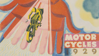 Triumph Motorcycle poster, 1929