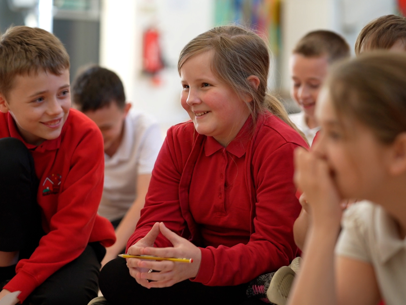 KS1 students in the Learning space