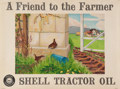 Painting 'Wrens' by Angela Barlow, 1952, part of the 'A Friend To The Farmer' Shell advertising campaign