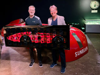 Artist Richard Neergaard and NMM Director of Collections and Engagement Andrea Bishop