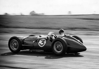 BRM V16 Fangio Practising Silverstone 1953 Motoring Picture Library
