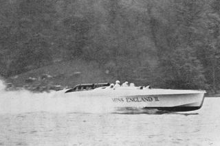 Boat Miss England II on the lake Windermere 13 June 1930