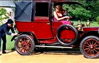 Avengers in the Unic Taxi Beaulieu 1966