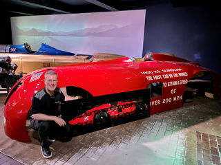 Artist Richard Neergaard With Sunbeam 1000Hp Bodywork