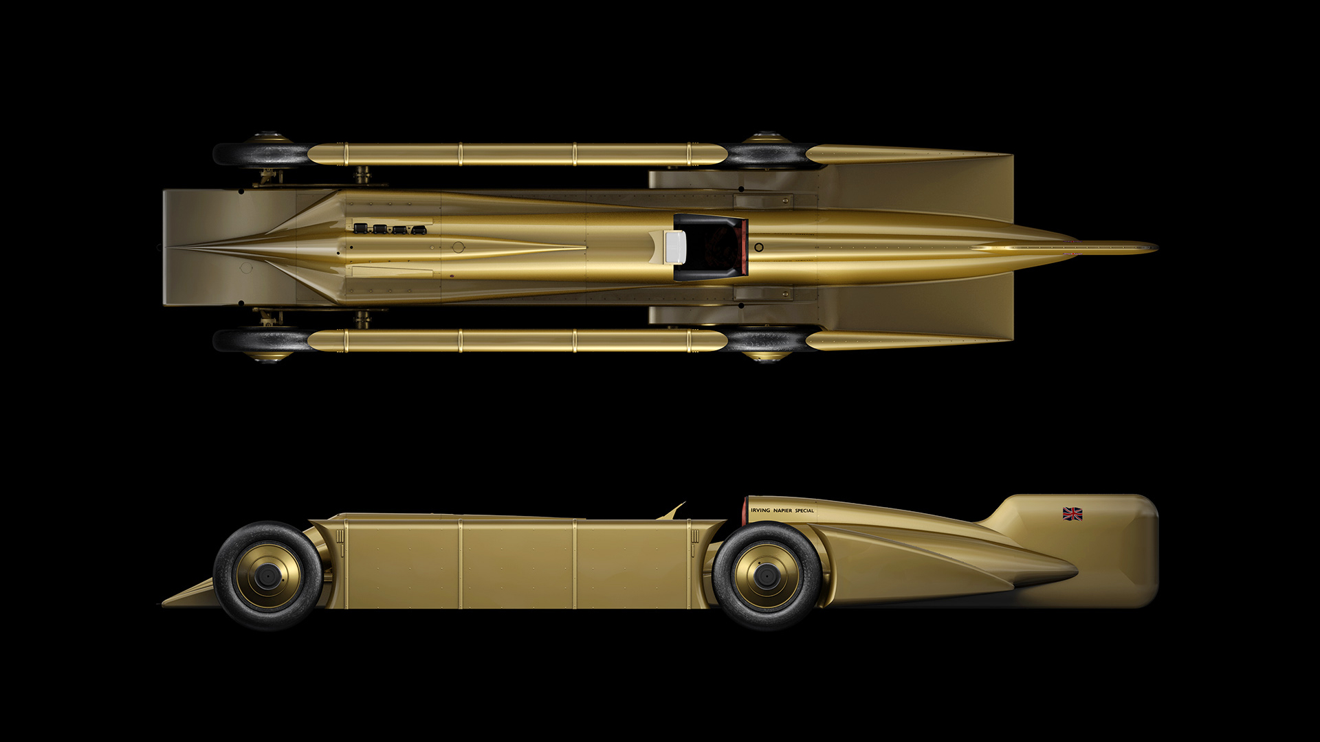Golden Arrow 3D Model Render profile
