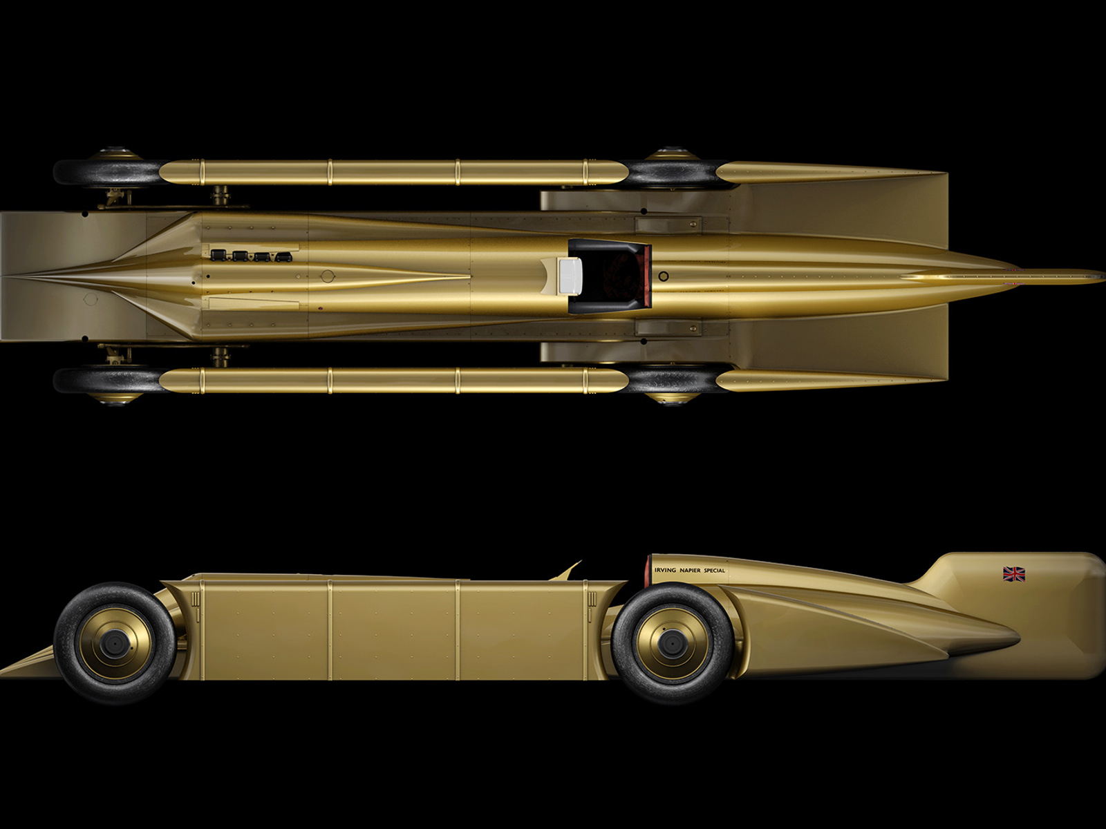 Golden Arrow 3D Model Render profile