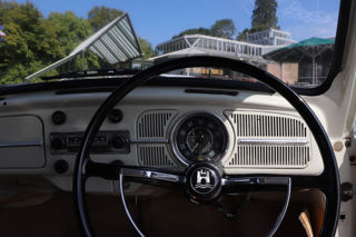 Drivers Seat Of the Volkswagen Beetle
