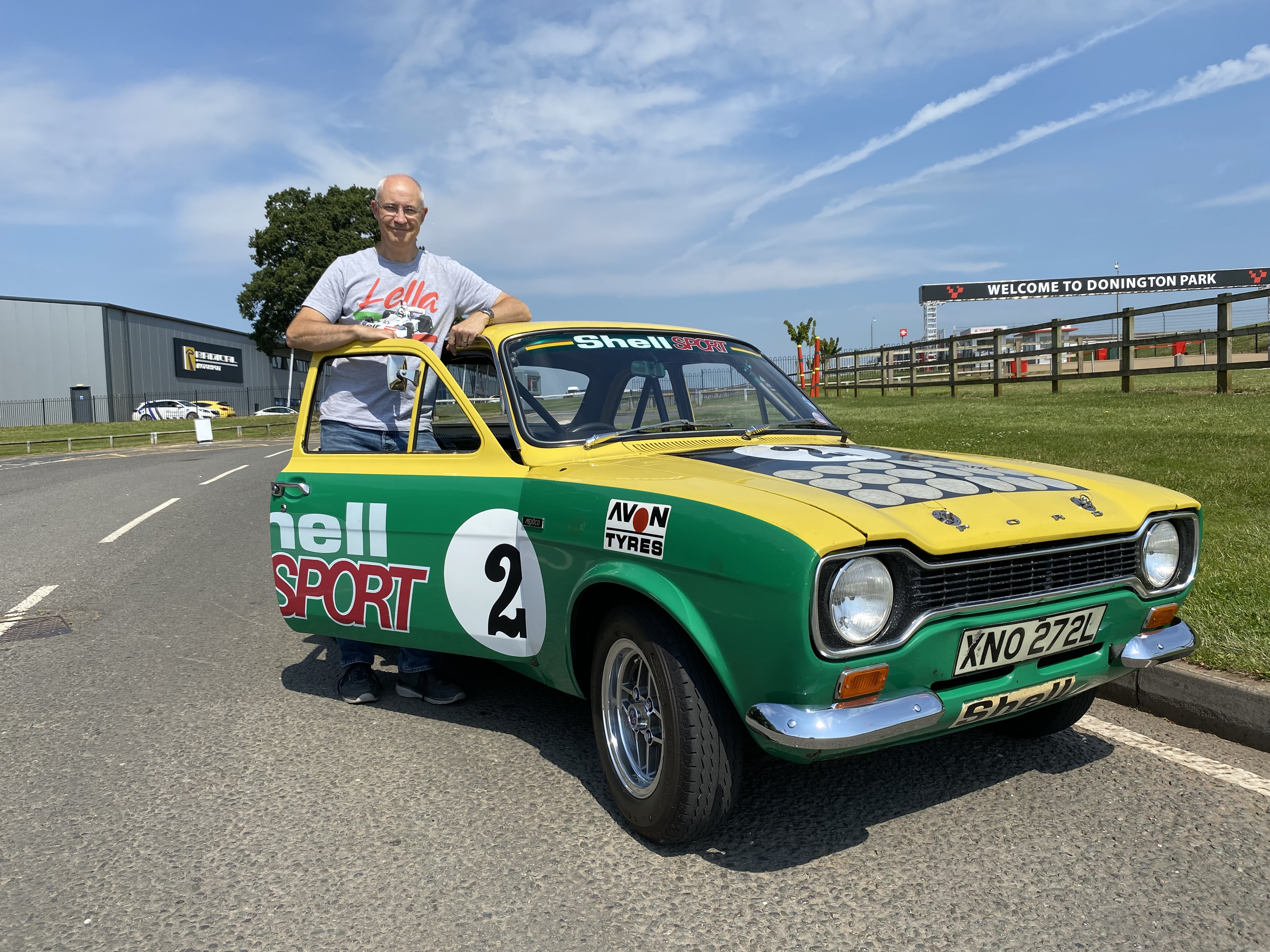 Jon Saltinstall With Lella's 1973 Brands Hatch Ford Escort Mexico