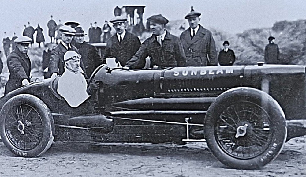 Sunbeam Tiger Segrave Driving At Southport 1926