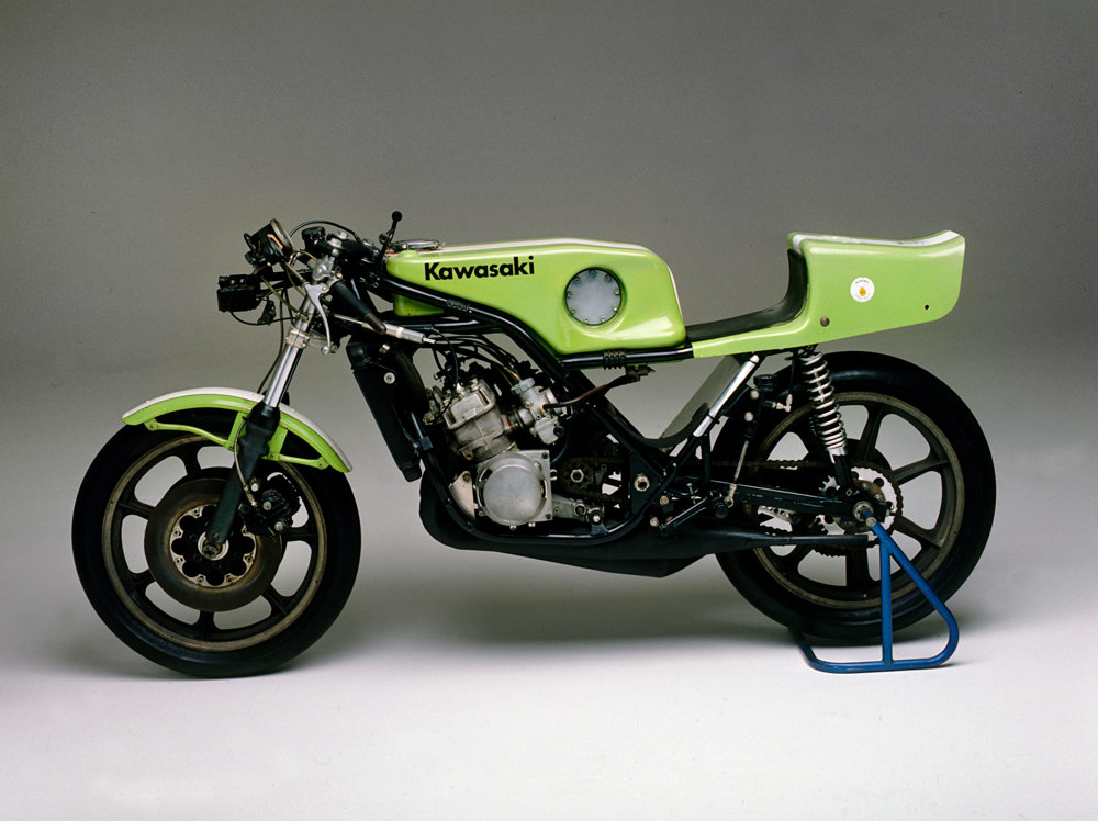 Mick Grant's 1975 Kawasaki factory racer