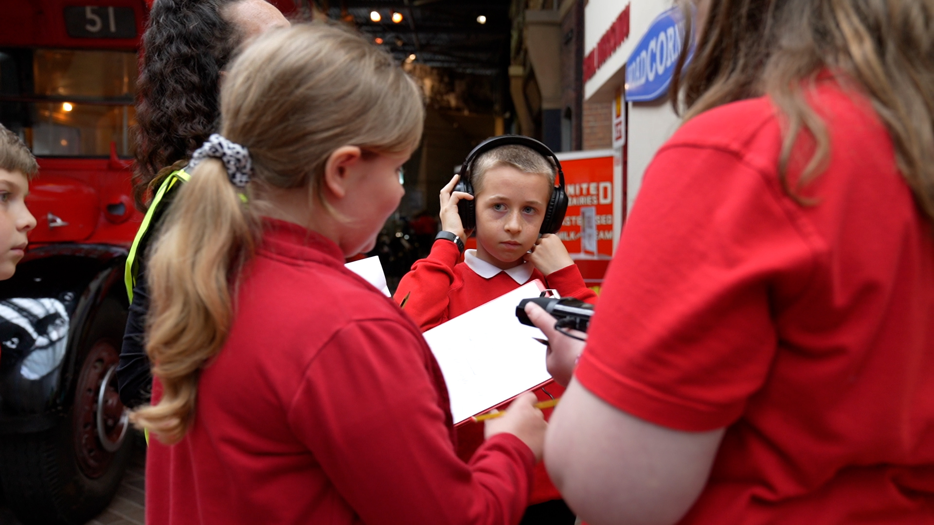Students recording in the Museum for Sound and Emotion project 2022