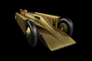 Golden Arrow 3D Model Render