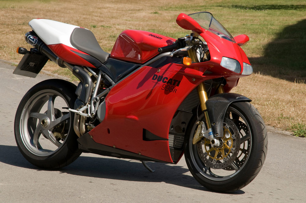 A 2002 Ducati 998R motorcycle