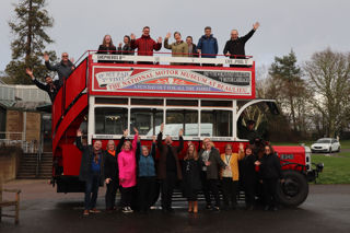 The National Motor Museum team celebrate the Heritage Fund grant