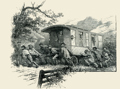 Drawing of The Wanderer caravan dating from the 1880s