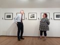 Lord Montagu with Senior Curator Gail Stewart-Bye in the new In Focus Gallery at the National Motor Museum, Beaulieu