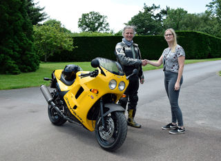Steve Lemoir with Rebecca Town, National Motor Museum Vehicle Registrar