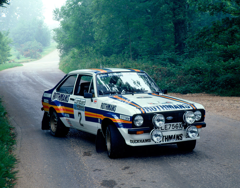 Ari Vatanen's 1981 Ford Escort RS1800 Rally Car sponsored by Rothmans.