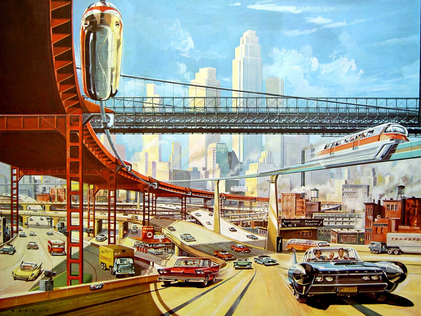 Klaus Burgle Traffic of the Future 1959