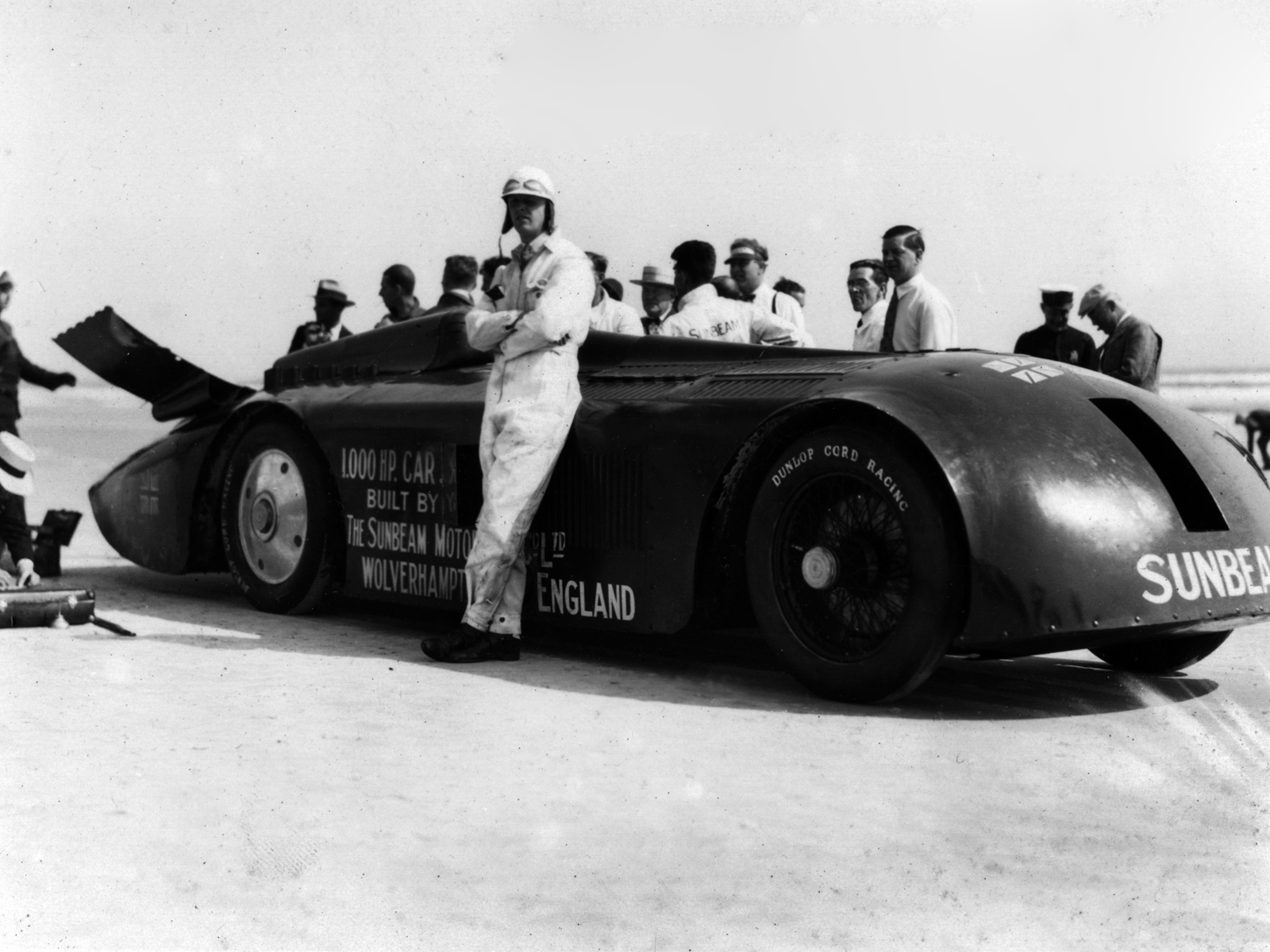 Seagrave with the Sunbeam 1000hp at Daytona beach